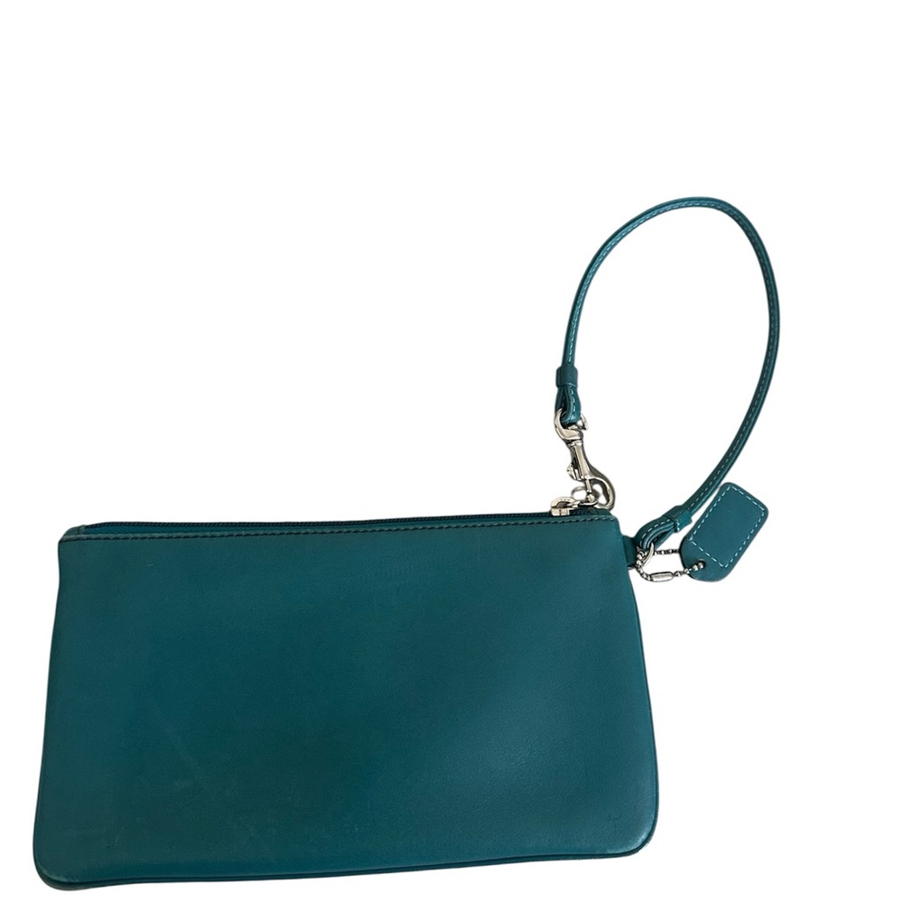 Vintage‎ Coach Wristlet/Clutch teal y2k - Picture 2 of 7